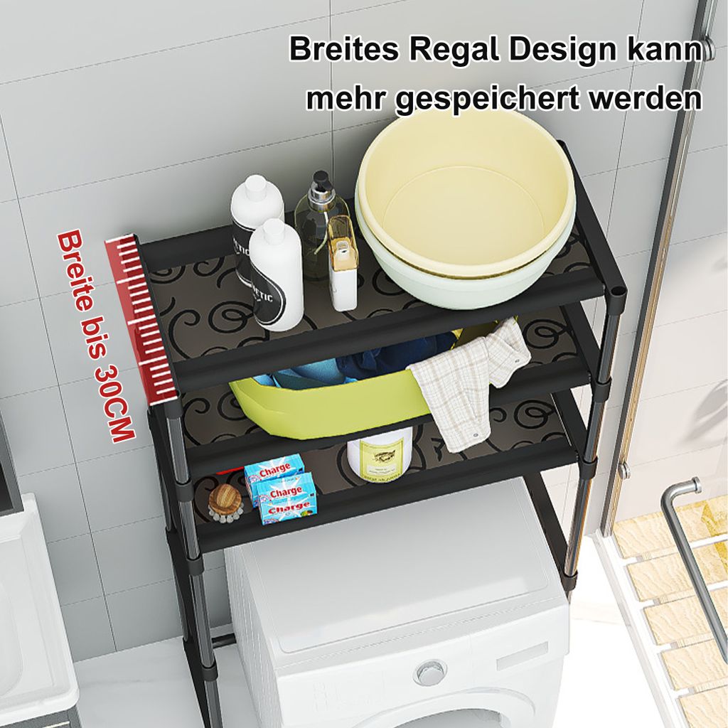 Badregale, 3-stufiges Lagerregal, großer Platz und großes Produktbild 7