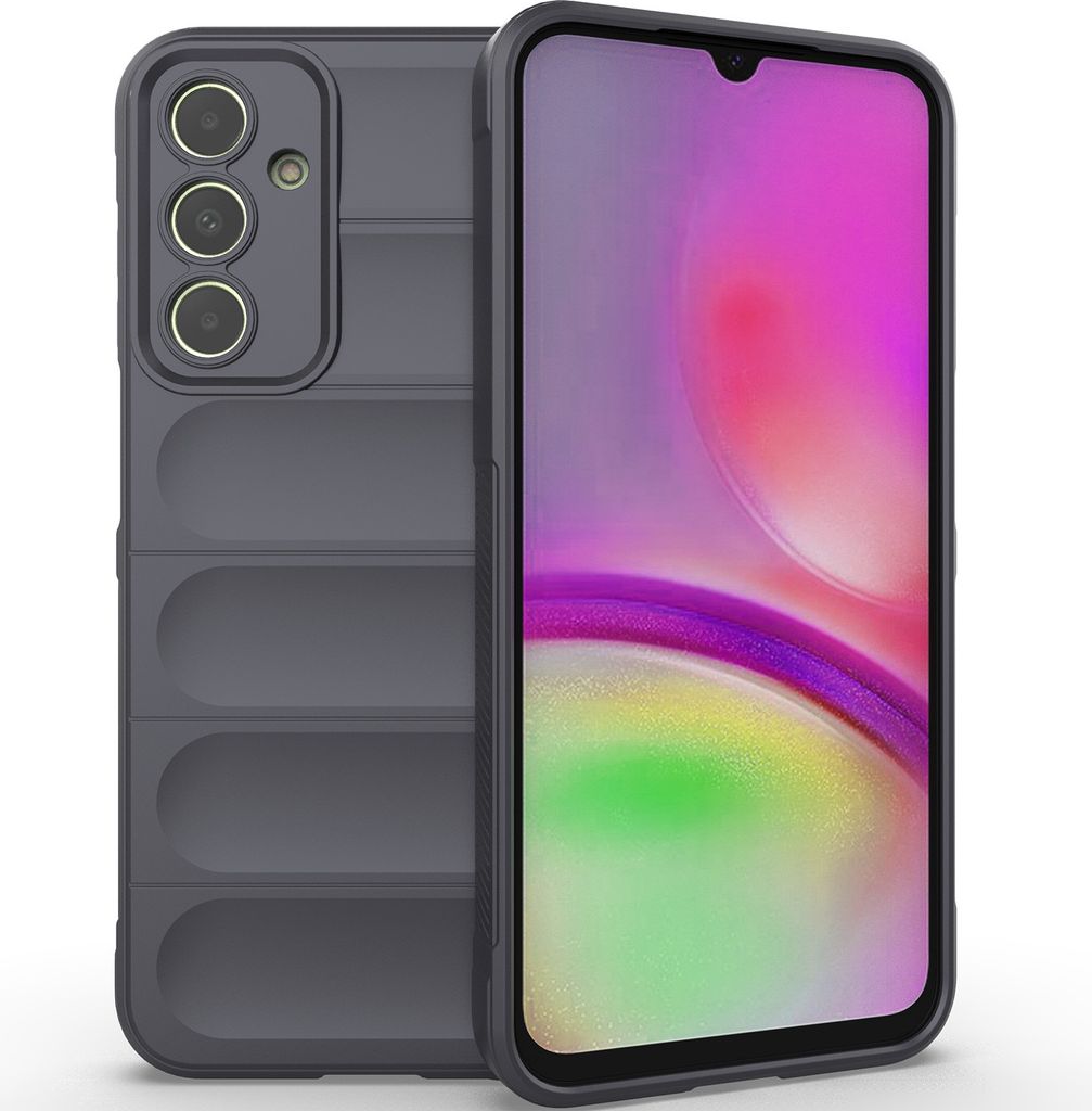 Handyhülle für Samsung Galaxy A25 Weich TPU Silikon Stossfest Anti-rutsch Hülle Dunkelgrau