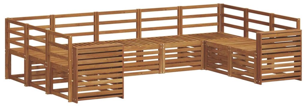 Ecksofa Set 9 pcs Natur