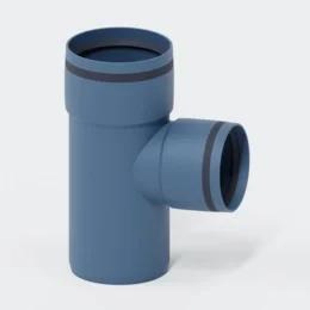 POLOPLAST, raccord en T, DN90/75, POLO-KAL XS, PP-MD, Image du produit 