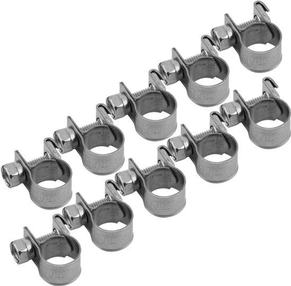 Vis de fixation pour tuyaux et colliers de serrage en inox 304 - 10 pcs