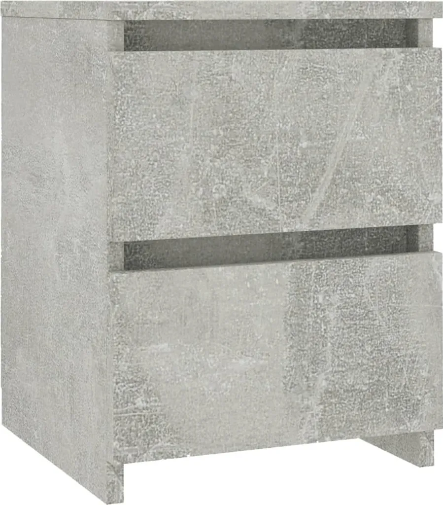 Table de chevet moderne grise 30 cm pour petite chambre et studio