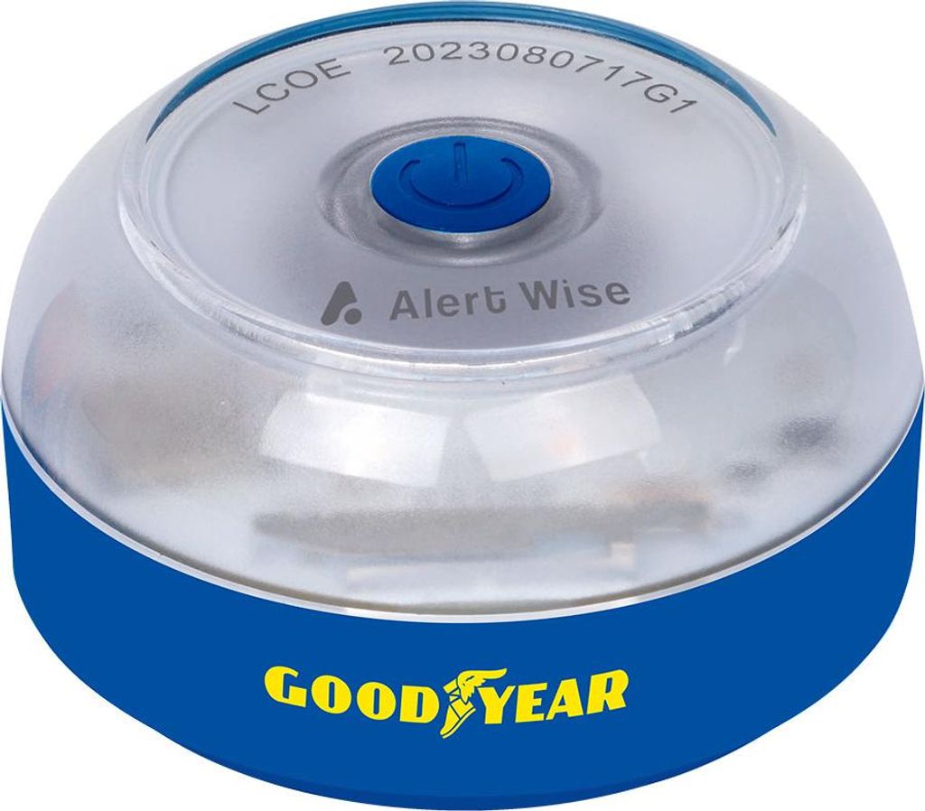 Notruf-Alarmmarkierung homologiert Alert Wise Goodyear V16, mit Geolokalisierung und DGT 3.0