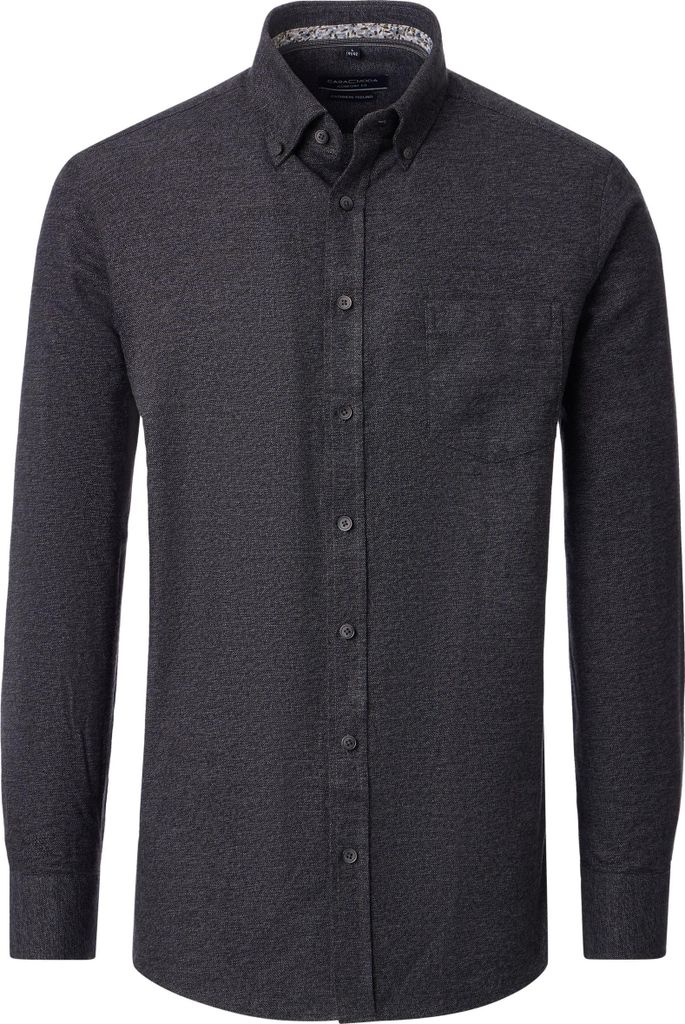 CASAMODA - Freizeithemd (454515200), Größe:4XL, Farbe:Schwarz (800)