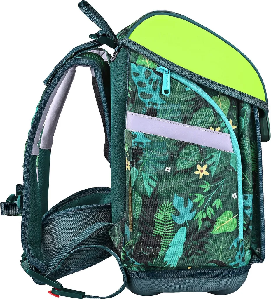 Cartable ergonomique McNeill Primo 9 pièces imperméable Tropic vert