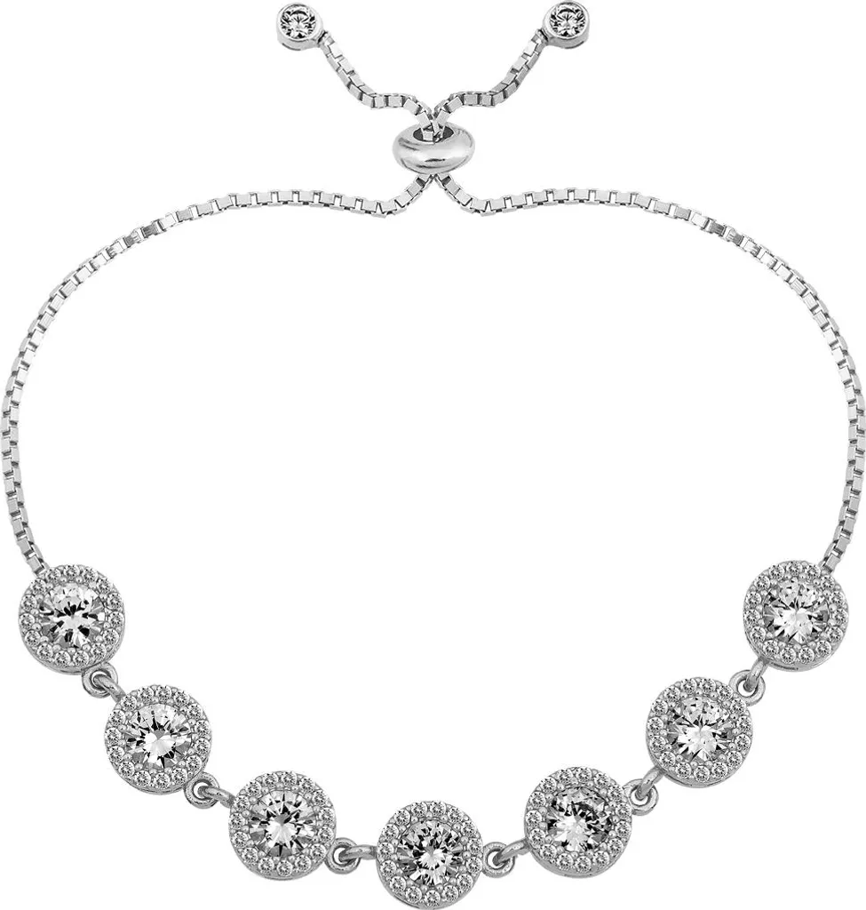 Bracelet Argent 925 Anti-Allergique Ajustable Zircone : Confort Garanti