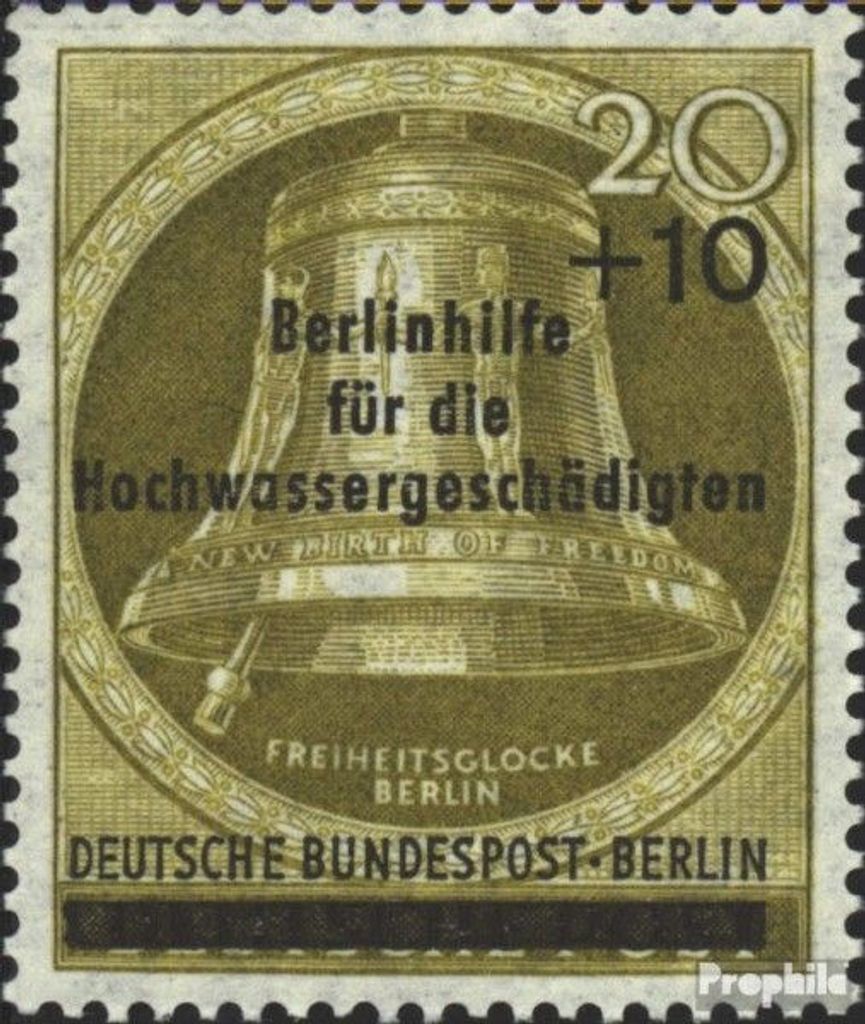Briefmarken Berlin (West) 1956 Mi 155 (kompl.Ausg.) gestempelt Hochwassergeschädigte