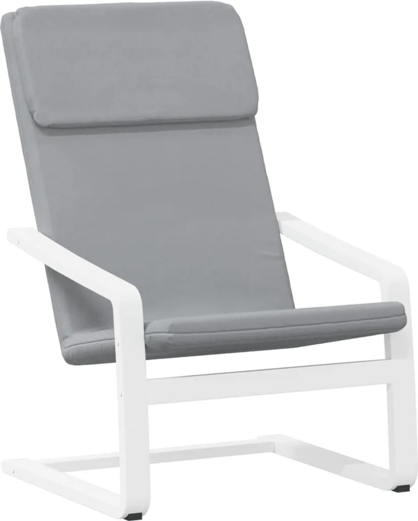 Sedia Relax SYFAX Grigio Chiaro: Il tuo Angolo di Relax in Tessuto Morbido