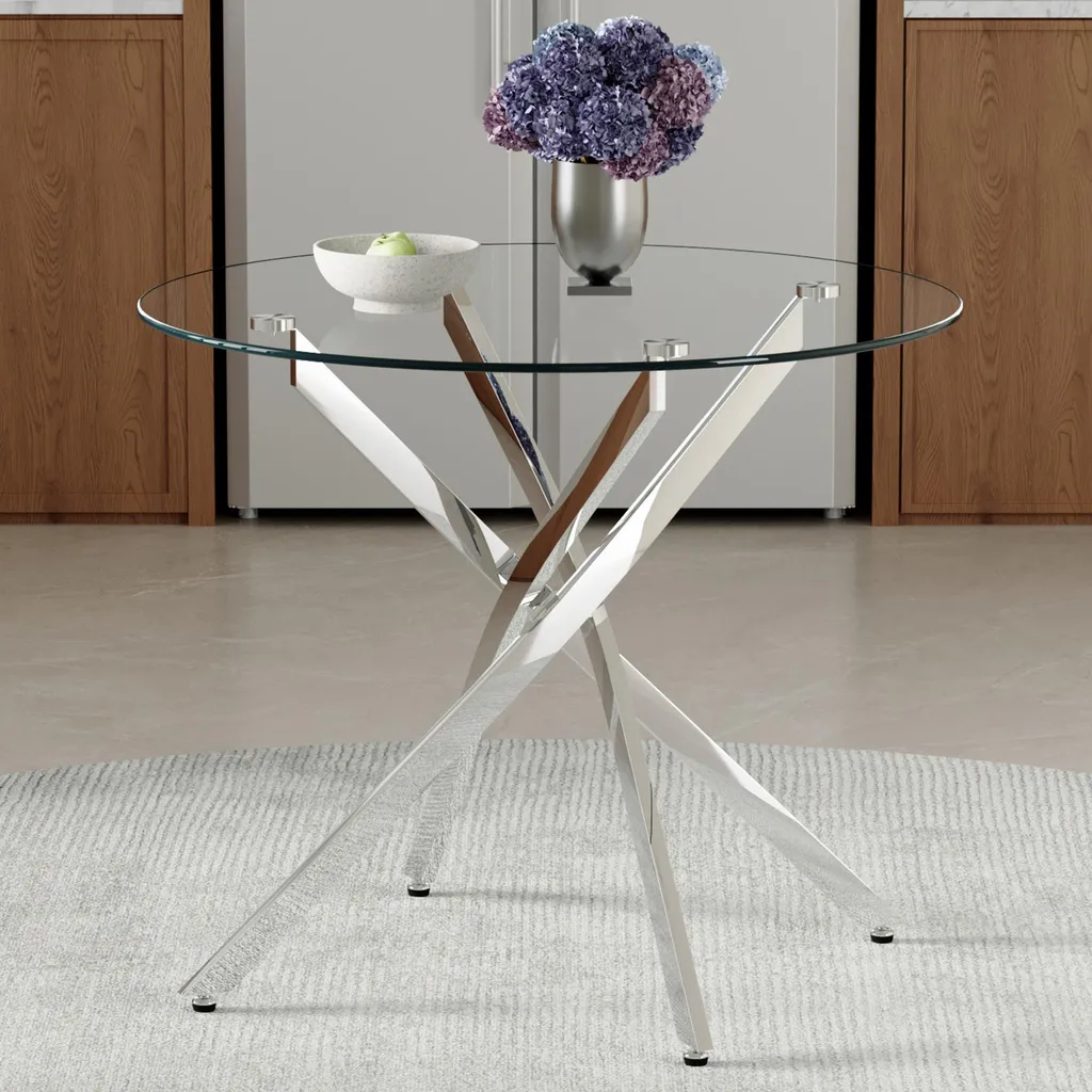 Table salle à manger compacte en verre : la solution pour petits espaces - 3