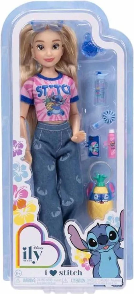 Poupée mannequin Disney Stitch Lily 4Ever de 25 cm avec ses accessoires