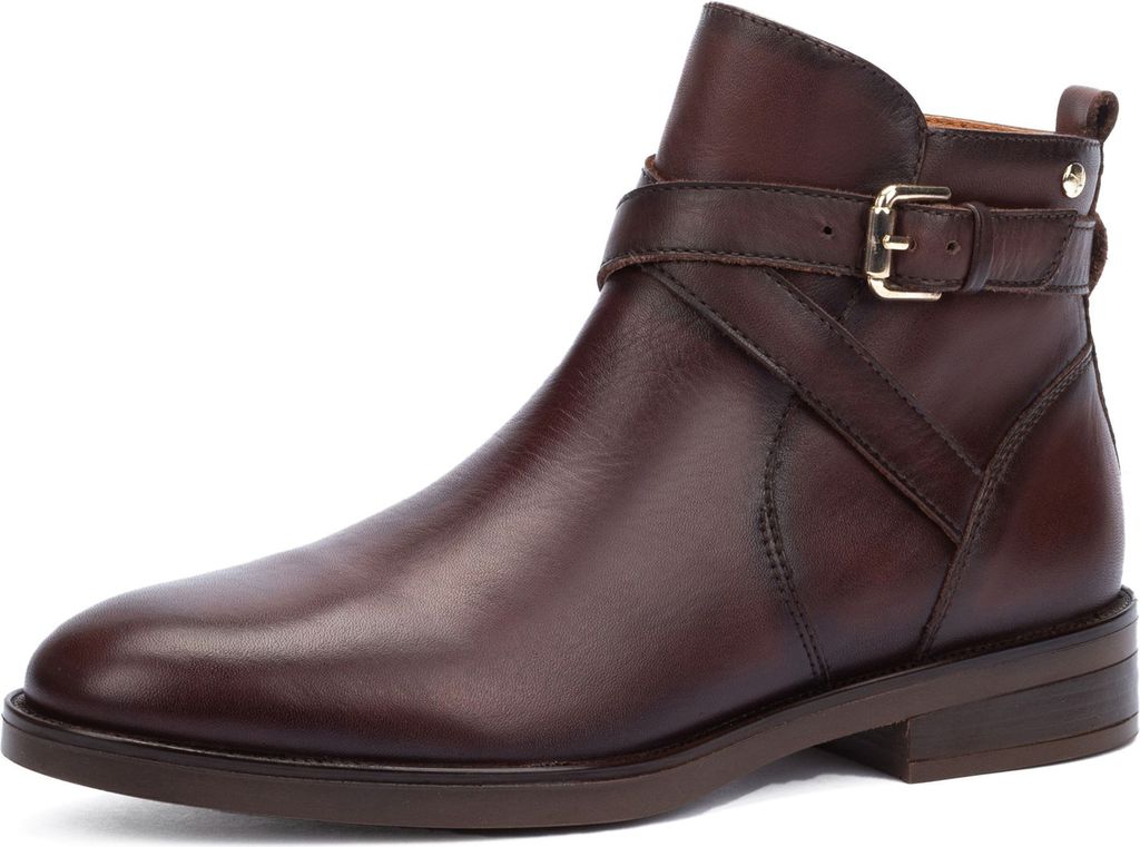 Pikolinos Damen Stiefelette Leder Riemen mit Schnalle Puertollano W3C-8869, Größe:38 EU, Farbe:Mehrfarbig