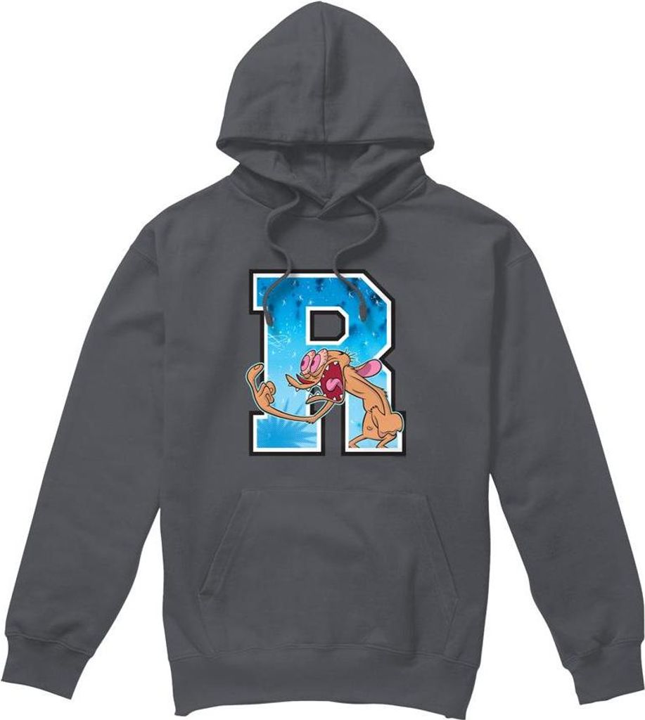 Ren & Stimpy - "R Is For Ren" Kapuzenpullover für Herren TV8736 (S) (Holzkohle)