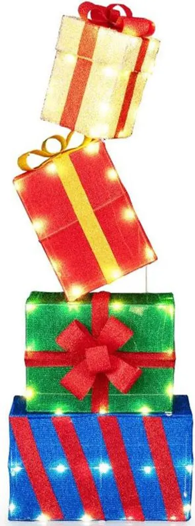 Boîtes cadeaux lumineuses de Noël LED multicolores à haute brillance