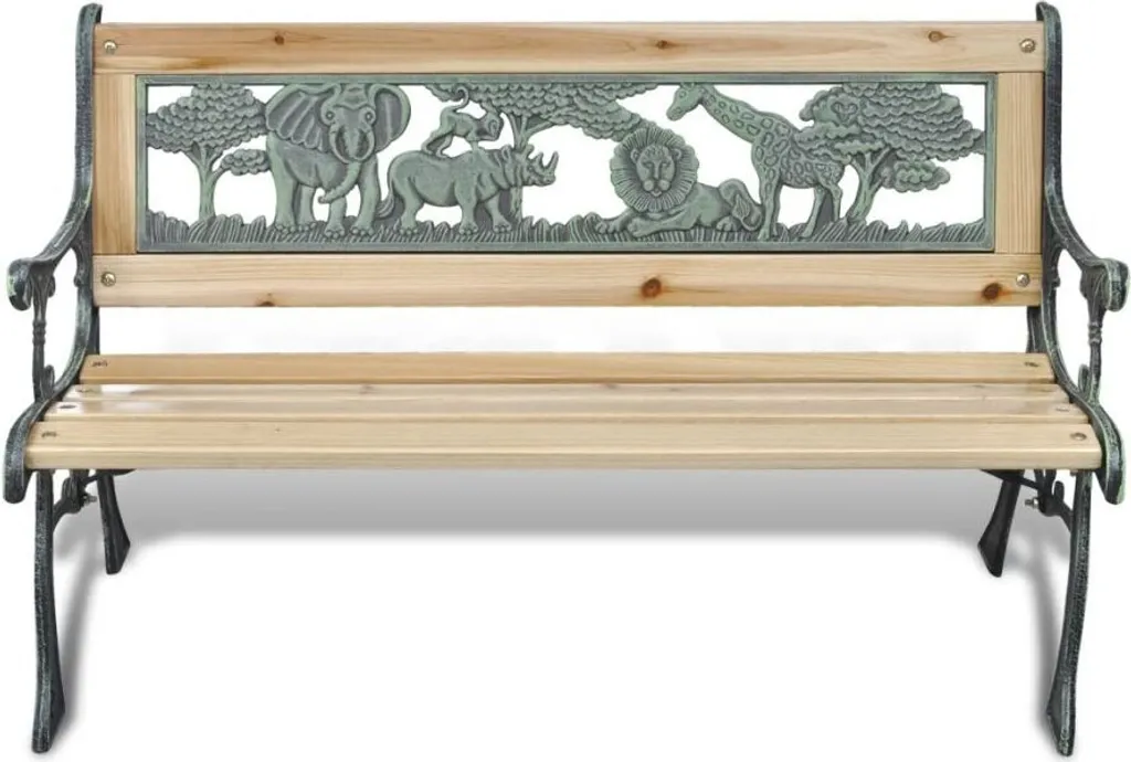 Panchina da giardino per bambini 84 cm in legno