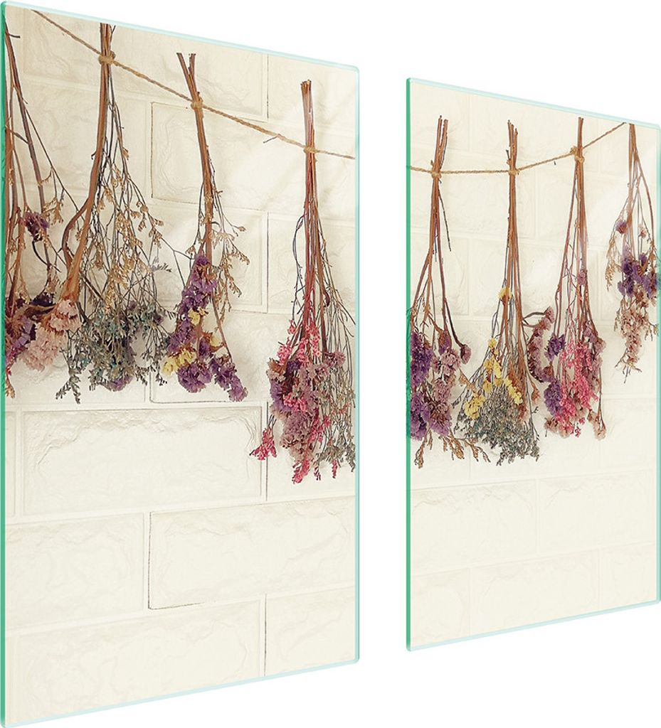 Glasschutzplatte Für Herd 75X52 Blumen