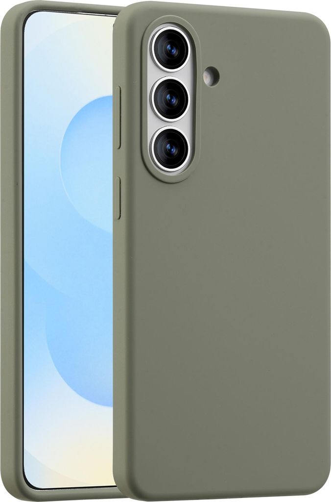 Accezz Liquid Silikoncase mit MagSafe Samsung Galaxy S26 Plus - Cooper Green