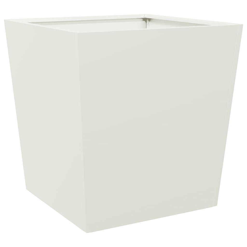 vidaXL Sadzarka biała 50x50x50 cm stalowa Zdjęcie produktu 