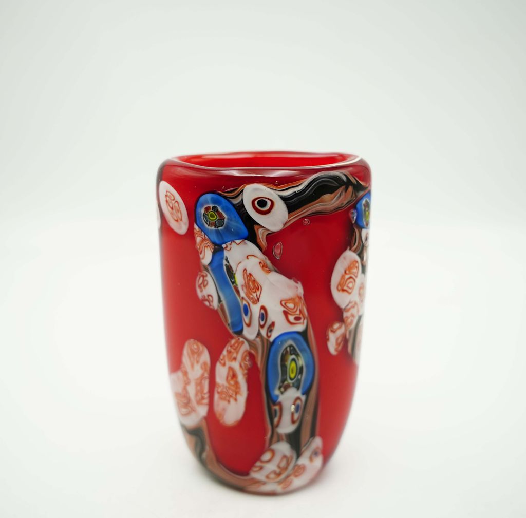 Vase Murano-Stil Nina Höhe ca. 18,5cm Handarbeit