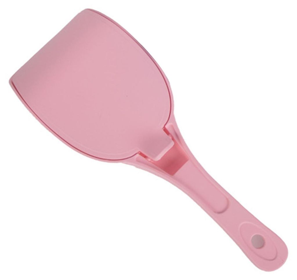 Katzenstreuschaufel, vielseitig einsetzbar, feinmaschige Filterung, ergonomischer Griff, Kitty mit Deckel für Katzen, Hunde, Haustiere, Rosa