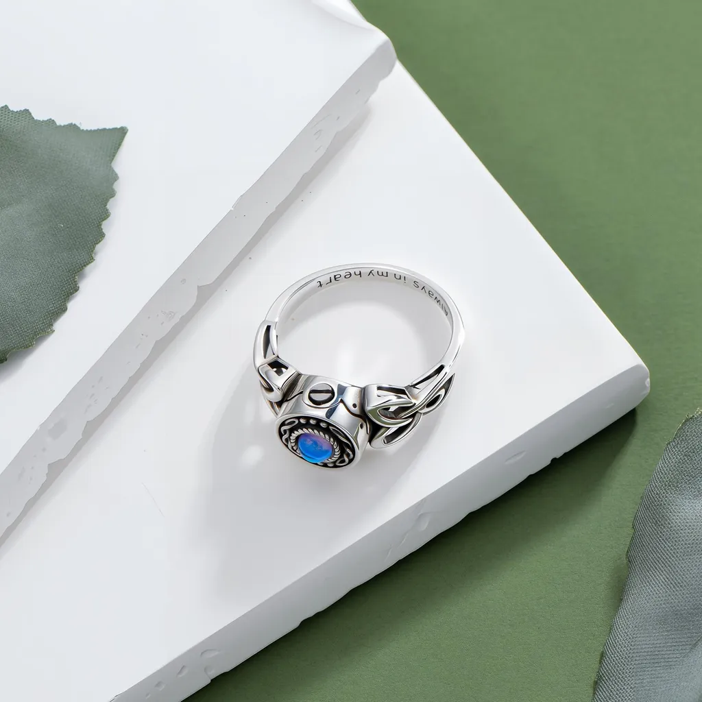 Bague Commémorative Argent 925 Faite Main - Design Luxe Asring de 19mm - 4