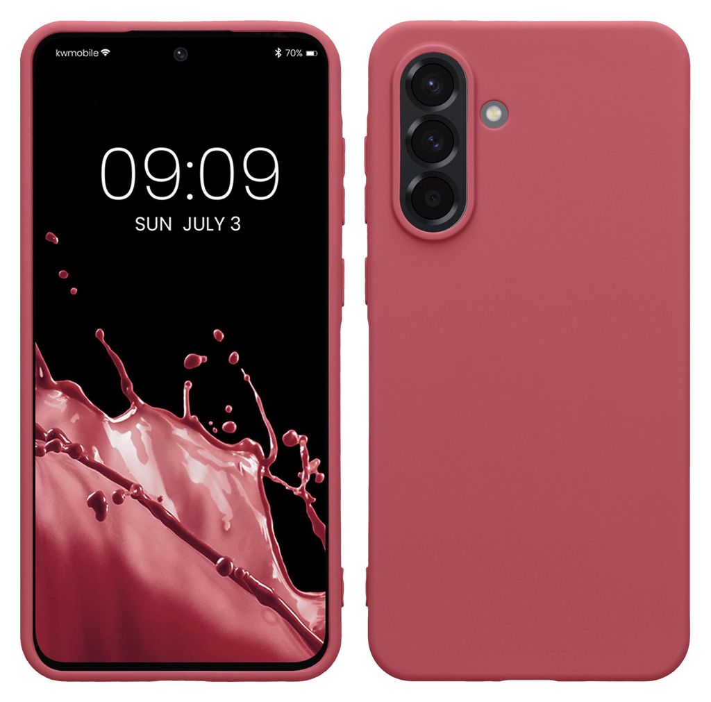 kwmobile Handyhülle für Samsung Galaxy A36 5G Hülle - TPU Case - Kabelloses Laden - Schutzhülle Cover in Dark Rose