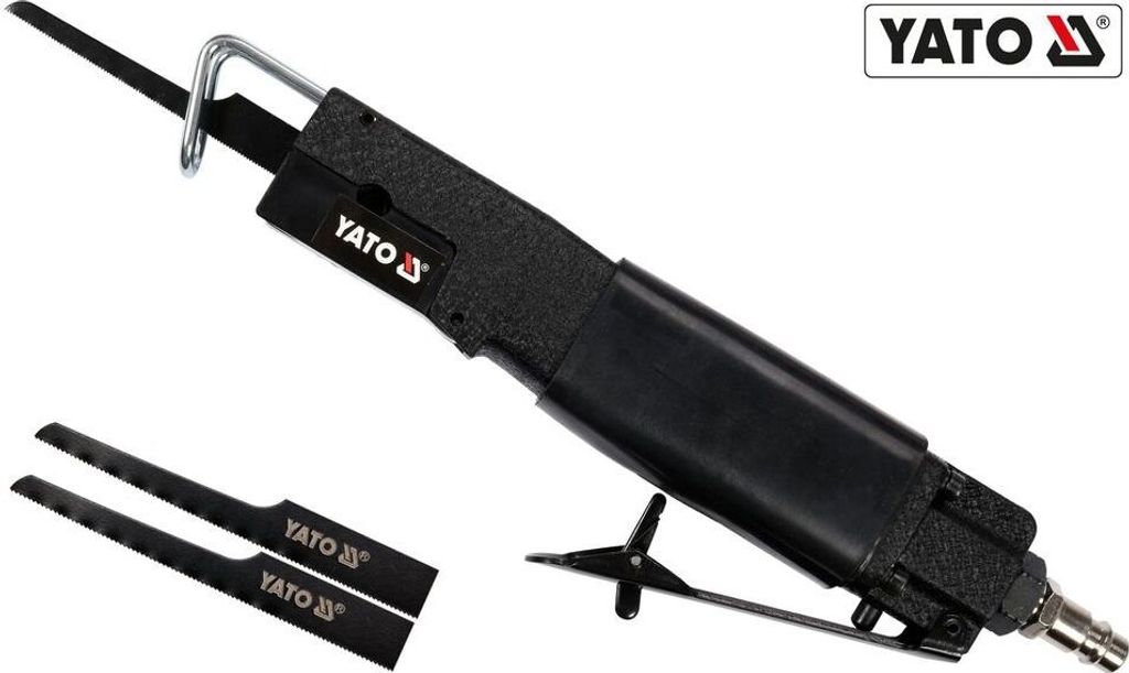 YATO Druckluft Stichsäge Karosseriesäge Sägehub 10 mm Blechsäge Stahlsäge für Schnitten Blechen oder dünnen Holzpaneelen