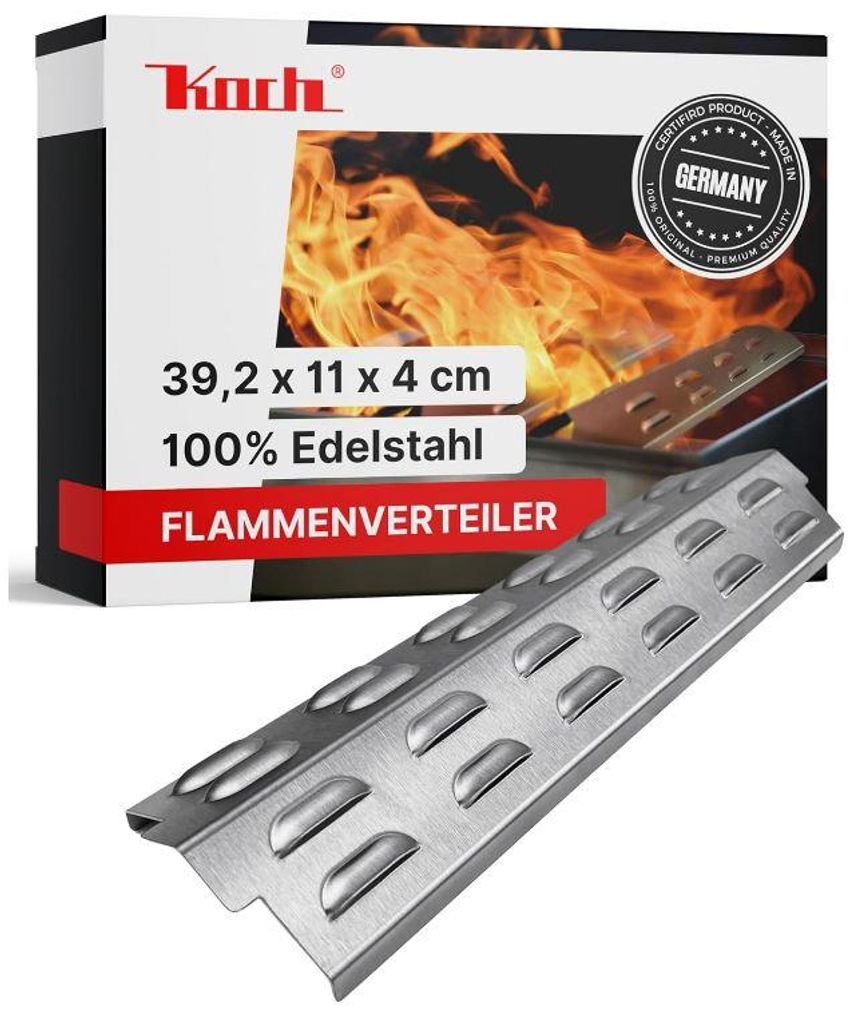 KOCH #106 Premium Flammenverteiler 39,2 x 11 cm passend Enders Boston Pro 4 SIKR + Enders Boston Black Pro 6 SIKR Turbo II