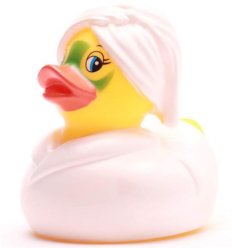 Badeente Wellness - grün Vinyl 8 cm Quietscheente