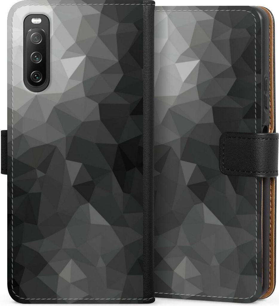 DeinDesign Klapphülle für Sony Xperia 10 IV Handytasche Lederhülle Tasche Mosaik Muster Tarnmuster