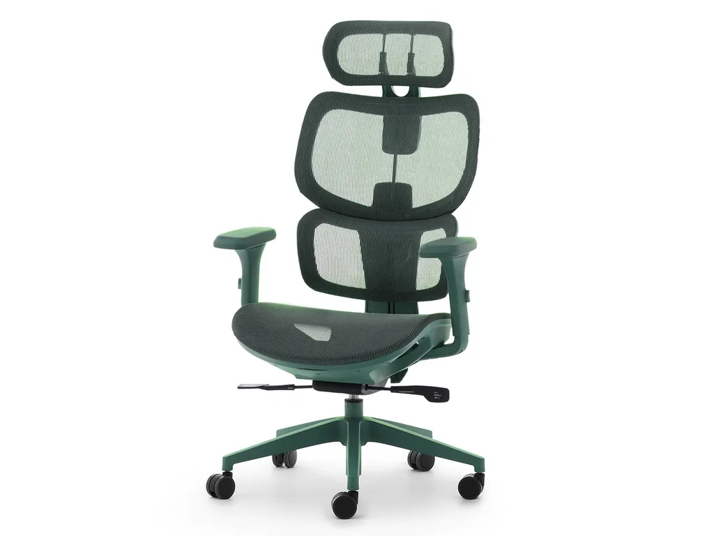 Siège de bureau NOLA vert en tissu - Confort d'assise et design moderne