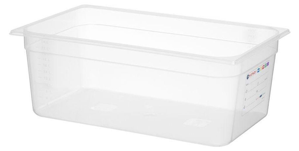 HENDI Contenitore gastronorm 1/1, GN 1/1, 9L, trasparente, Immagine del prodotto 