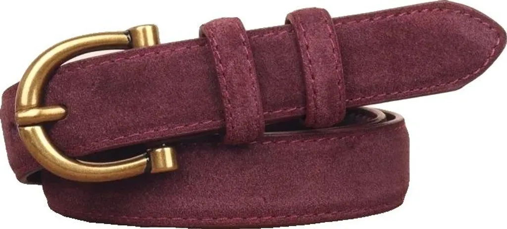 Accessoire de mode ceinture femme ancre marine réglable et vintage marron