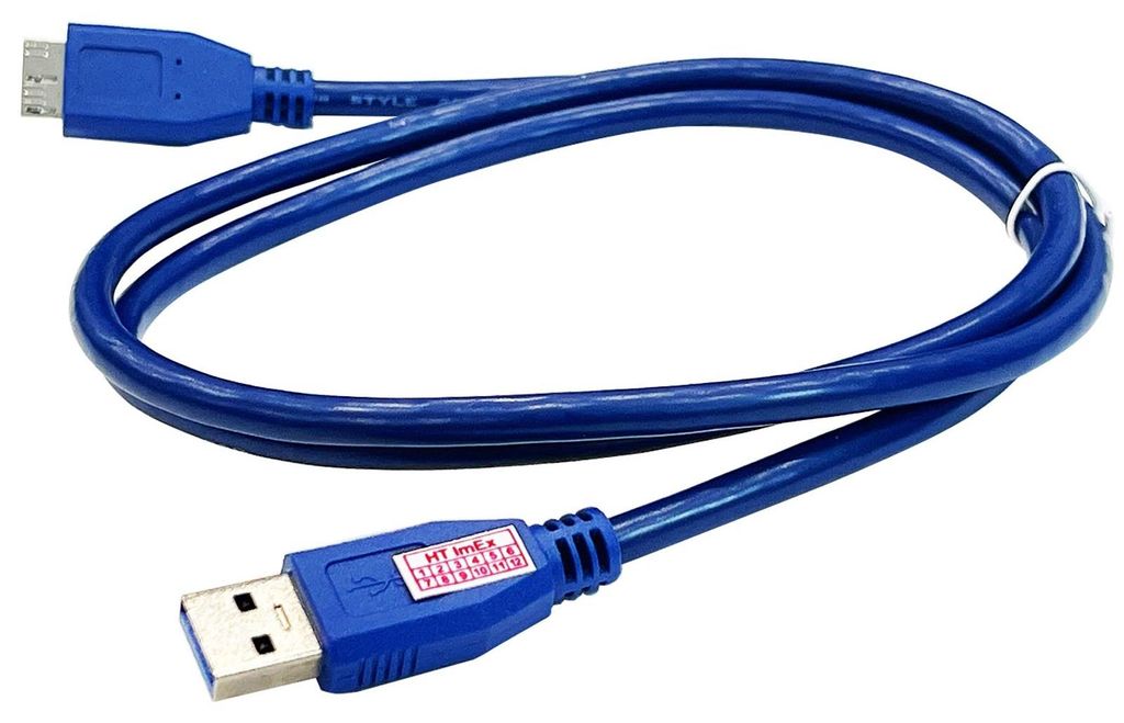 Blau - USB 3.0 Datenkabel kompatibel für Festplatte Extern ADATA HV620S 4 TB HDD 2,5 Zoll