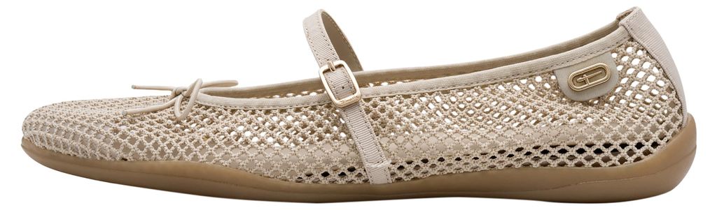 Tamaris Damen Riemchenballerina im Mary Jane Stil mit Mesh 1-22103-46, Größe:39 EU, Farbe:Beige