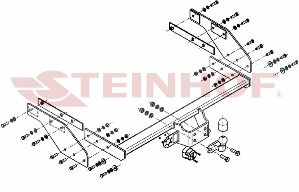 Z548429 Anhängerkupplung passend für ZX AUTO Grand Tiger 2009- starr