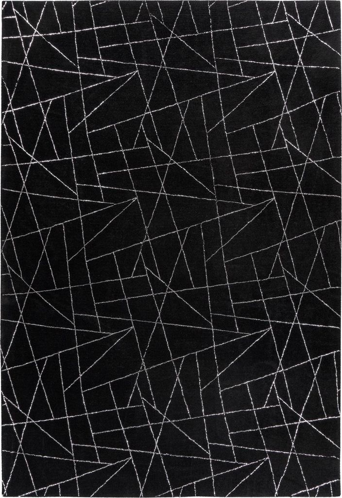 Bijou 100 Schwarz / Silber 160cm x 230cm