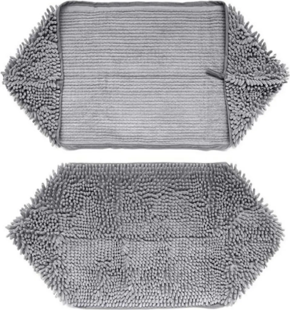 INF Serviette de bain super absorbante pour animaux de compagnie Gris