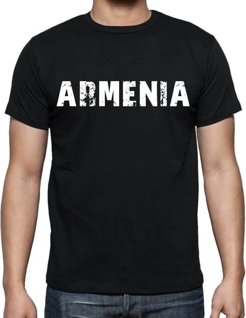 Herren Grafik T-Shirt Armenien – Armenia – Öko-Verantwortlich Vintage Jahrgang Kurzarm Lustige Druck Geburtstag Geschenk Mann