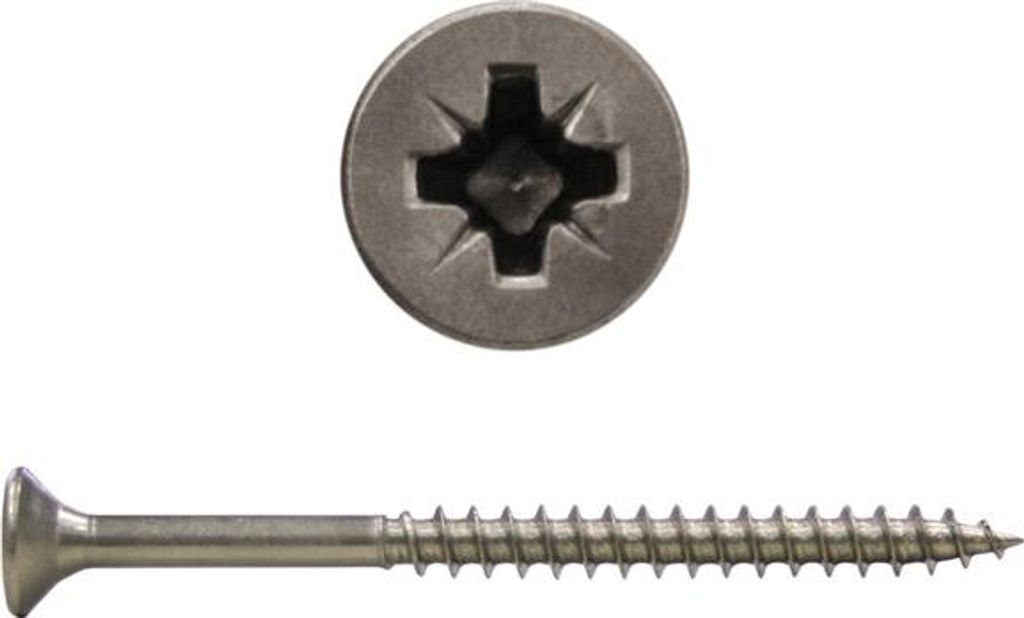 100 Stk. Spanplattenschrauben 5,0x50 Edelstahl V2A