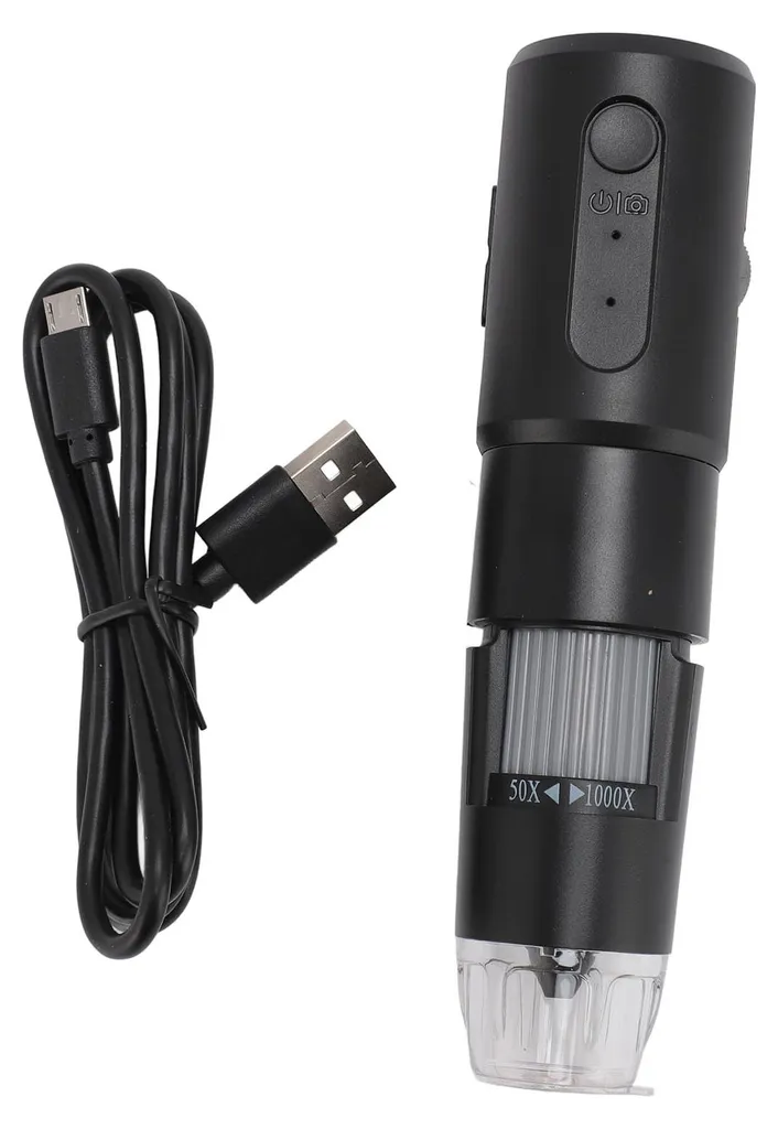 Microscope WiFi 1000x avec 8 LED réglables et capteur vidéo numérique