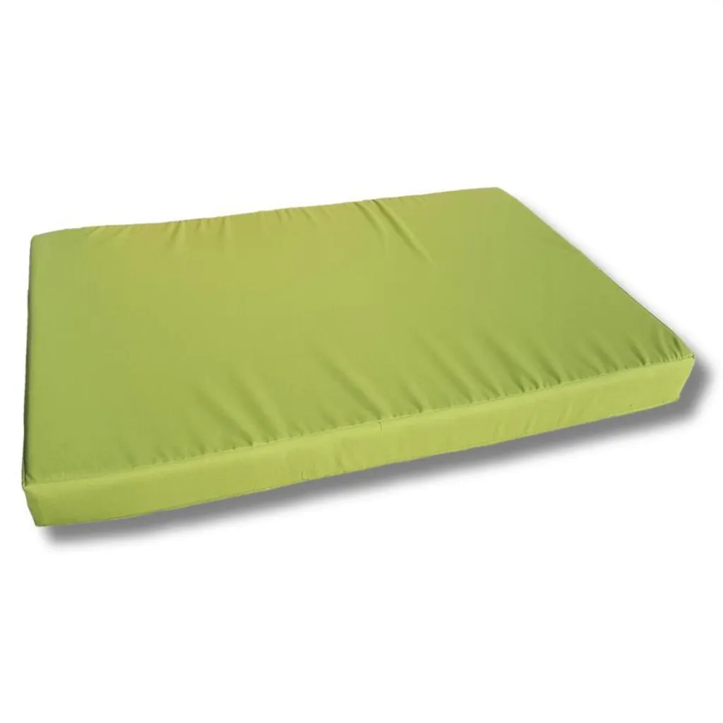 Coussin pour canapé de jardin en palette 120x80 cm assise pomme verte