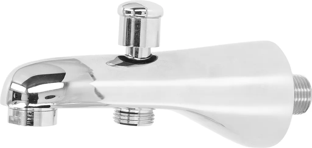 Bocca di erogazione semicircolare da G1/2, rubinetto da incasso semplice con deviatore per vasca da bagno