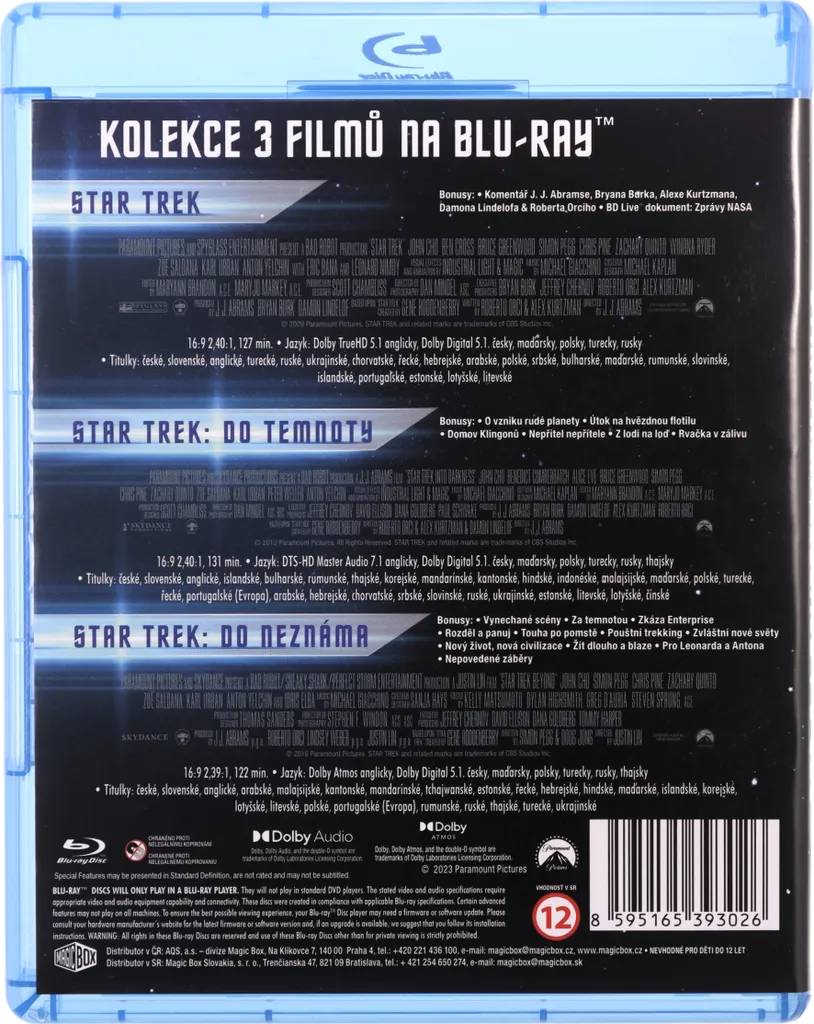 Star Trek version originale [3xBlu-ray] - Qualité image et son premium - 2
