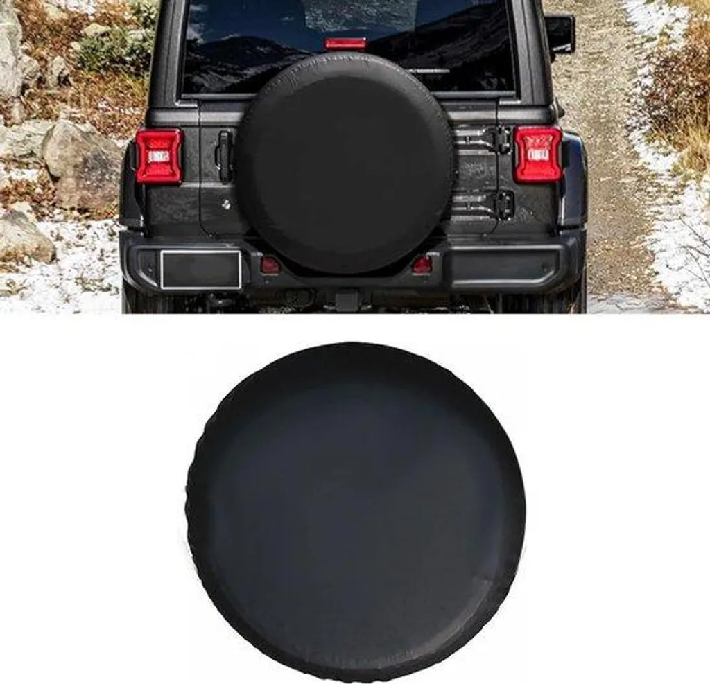 Kit de carénage roue de secours noir 40 cm étanche pour remorque robuste