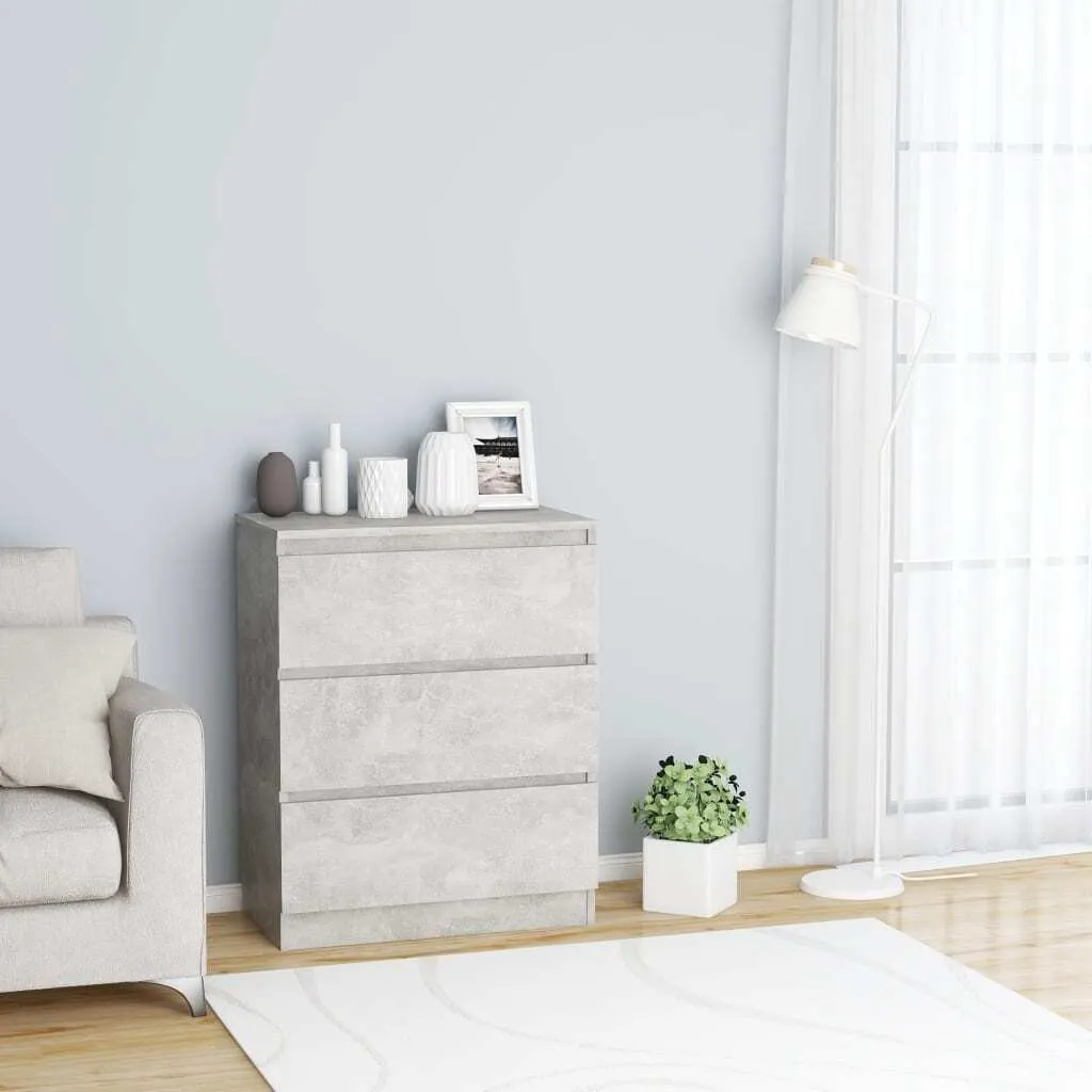 Credenza Minimalista vidaXL Grigio Cemento - Eleganza Materica 60x35x76