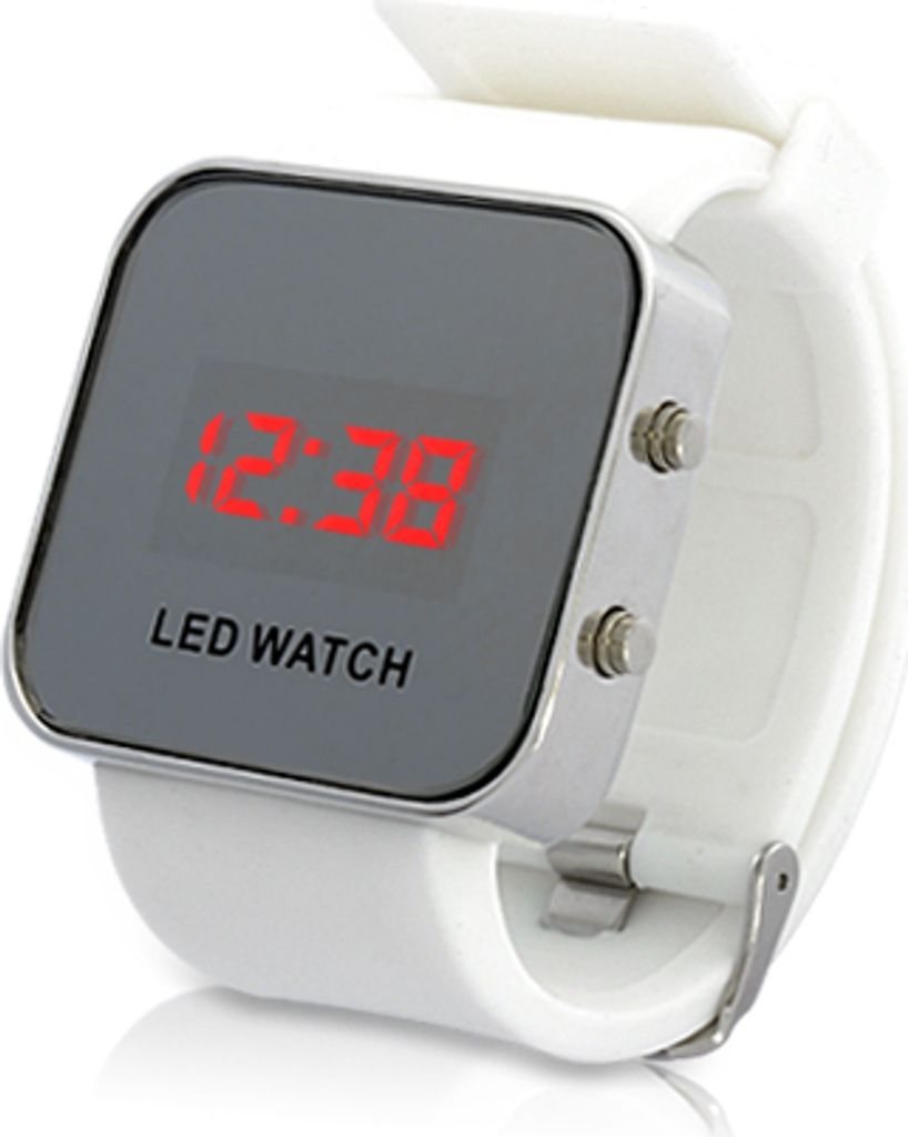 Miroir LED montre avec Armband en caoutchouc