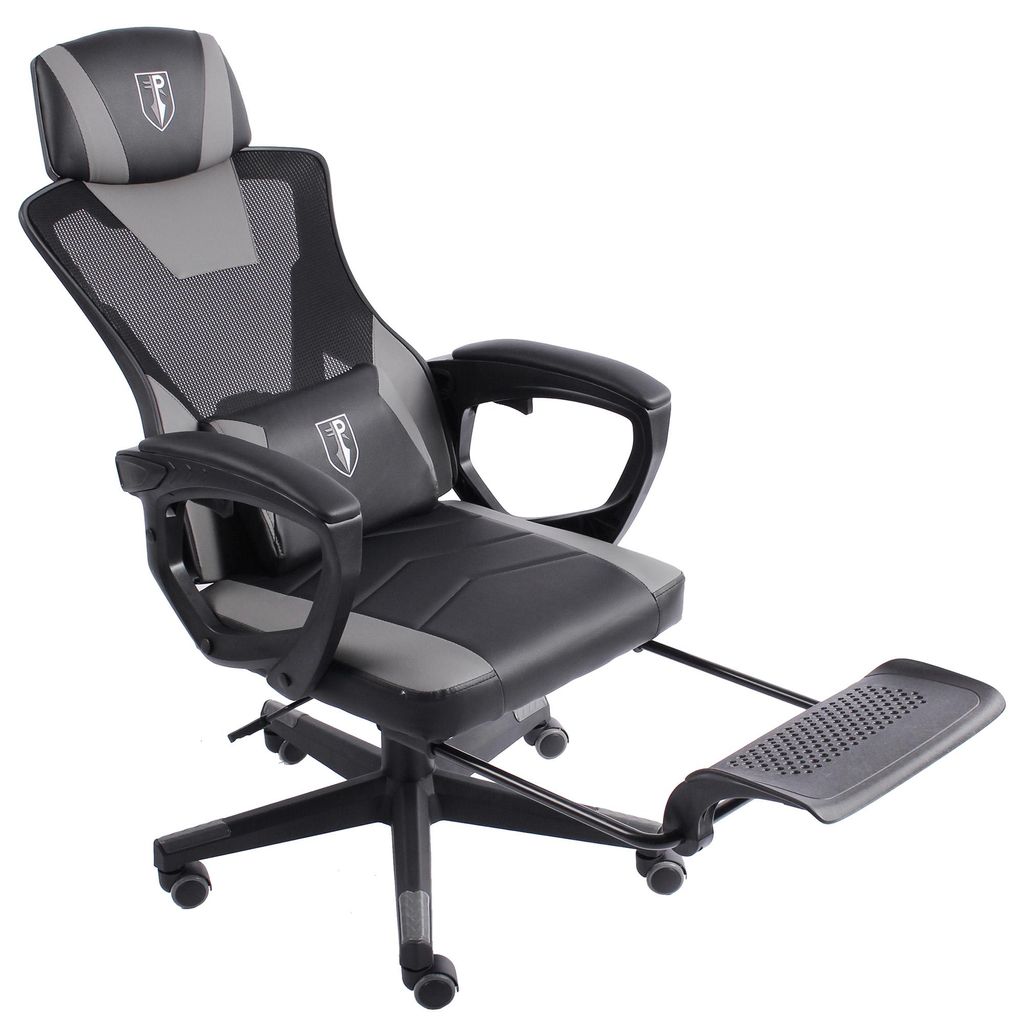 Gaming Stuhl im modernen Racing-Design mit einklappbarer Produktbild 