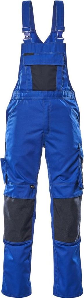 MASCOT Augsburg Latzhose Größe 90C46, kornblau/schwarzblau | Packung (1 Stück)