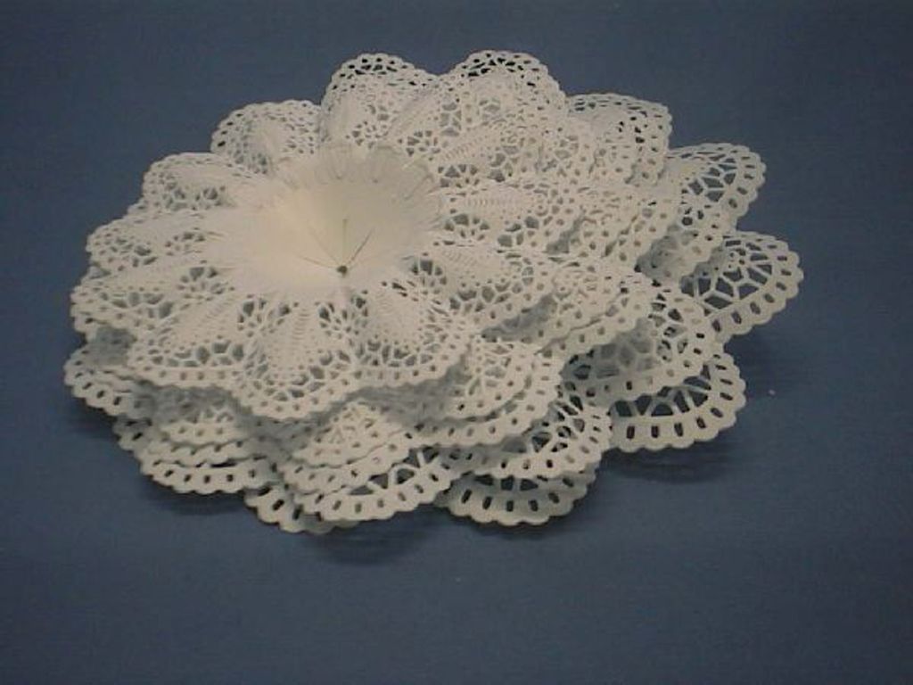 Biedermeiermanschetten aus Papier | weiß | Größe Ø 12/27 cm | 25 Stück - 1,31 € pro Stück