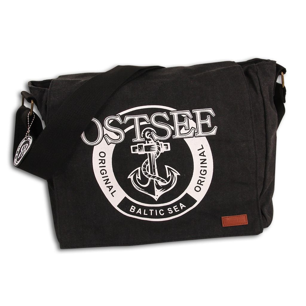 Robin Ruth Baumwolle 100 Tasche Umhängetasche schwarz weiß OTG5112S